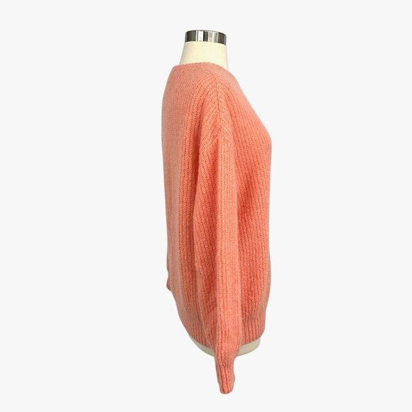 American Vintage Rozy Peach Knit Sweater Size XS/S Crew Neck Pullover - Picture 4 of 9